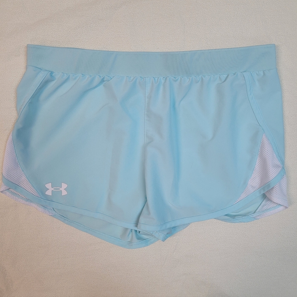 Under Armour Shorts, Girl's YXL, Light Blue Athletic Shorts Kidscore Kidswear